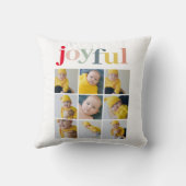 コラージュ写真 |カラフル楽しい休日の贈り物 クッション (裏面)