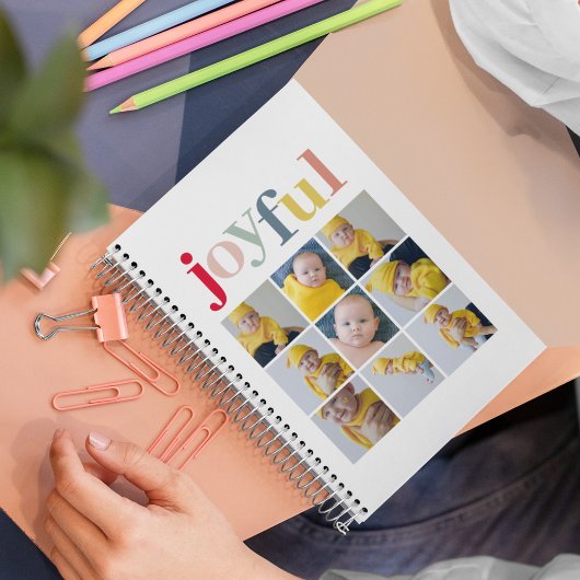 コラージュ写真 |カラフル楽しい休日の贈り物 プランナー手帳