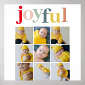 コラージュ写真 |カラフル楽しい休日の贈り物 ポスター (正面)