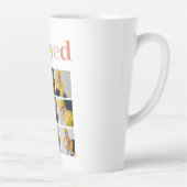 コラージュ写真 カラフル賛美祝 カフェラテマグ (右)