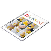 コラージュ写真 カラフル賛美祝 ノートブック (左側)