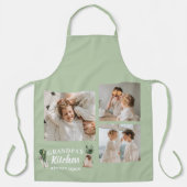 コラージュ写真&グランドパキッチンは常にオープン エプロン (正面)