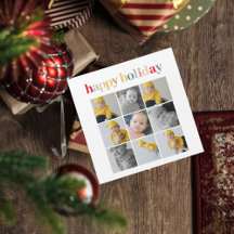 コラージュ写真 |ハッカラフルプホリデー