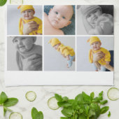 コラージュ写真 |ハッカラフルプホリデー キッチンタオル (折り畳み)