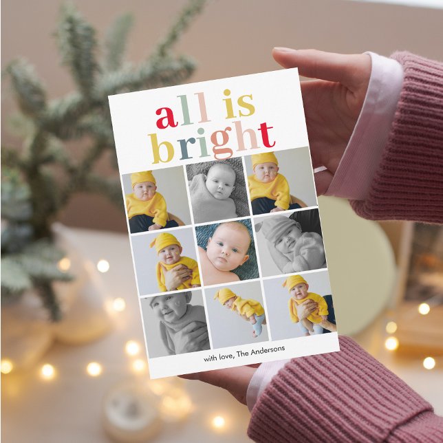 コラージュ写真|ハッピーホリデーカラフルは全て明るい (クリエイターアップロード済み)