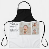 コラージュ写真&マ最高のザー引用文ラブギフト エプロン (正面)