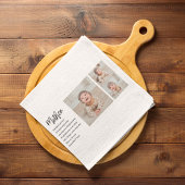 コラージュ写真&マ最高のザー引用文ラブギフト キッチンタオル