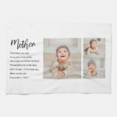 コラージュ写真&マ最高のザー引用文ラブギフト キッチンタオル (横)