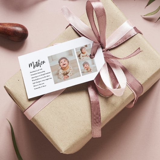 コラージュ写真&マ最高のザー引用文ラブギフト ギフトタグ