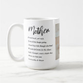 コラージュ写真&マ最高のザー引用文ラブギフト コーヒーマグカップ (左)