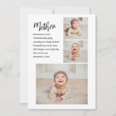 コラージュ写真&マ最高のザー引用文ラブギフト シーズンカード (正面)