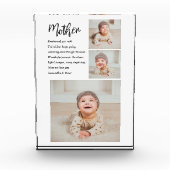 コラージュ写真&マ最高のザー引用文ラブギフト フォトブロック (正面)