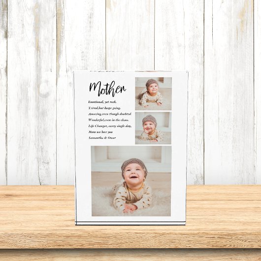 コラージュ写真&マ最高のザー引用文ラブギフト フォトブロック