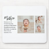 コラージュ写真&マ最高のザー引用文ラブギフト マウスパッド (正面)