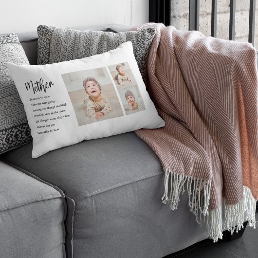 コラージュ写真&マ最高のザー引用文ラブギフト ランバークッション