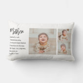 コラージュ写真&マ最高のザー引用文ラブギフト ランバークッション (正面)