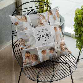 コラージュ写真 |私たちはおじいちゃんギフトを愛している アウトドアクッション