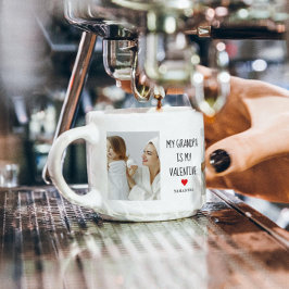 コラージュ写真 |私のおじいちゃんは私のバレンタインのギフトだ エスプレッソカップ