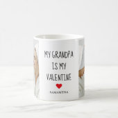 コラージュ写真 |私のおじいちゃんは私のバレンタインのギフトだ コーヒーマグカップ (中央)