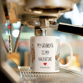 コラージュ写真 |私のおじいちゃんは私のバレンタインのギフトだ コーヒーマグカップ