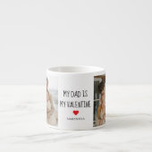 コラージュ写真 |私のパパは私のバレンタインデー エスプレッソカップ (正面)