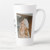 コラージュ写真 |私のパパは私のバレンタインデー カフェラテマグ (右)