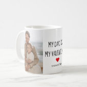 コラージュ写真 |私のパパは私のバレンタインデー コーヒーマグカップ (正面左)