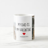 コラージュ写真 |私のパパは私のバレンタインデー コーヒーマグカップ (中央)