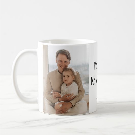 コラージュ写真 |私のパパは私のバレンタインデー コーヒーマグカップ (左)