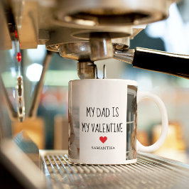 コラージュ写真 |私のパパは私のバレンタインデー コーヒーマグカップ