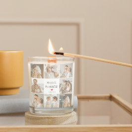 コラージュ写真 |私のパパは私のバレンタインデー スクエアシール