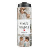 コラージュ写真 |私のパパは私のバレンタインデー タンブラー (正面)