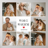 コラージュ写真 |私のパパは私のバレンタインデー ポスター (正面)