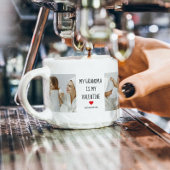 コラージュ写真 |私の母は私のバレンタインデーである エスプレッソカップ