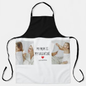 コラージュ写真 |私の母は私のバレンタインデーである エプロン (正面)