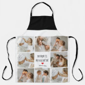 コラージュ写真 |私の母は私のバレンタインデーである エプロン (正面)