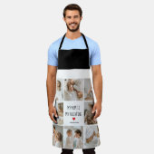 コラージュ写真 |私の母は私のバレンタインデーである エプロン (着用した状態)