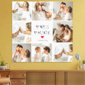 コラージュ写真 |私の母は私のバレンタインデーである キャンバスプリント (インサイチュ (リビング))