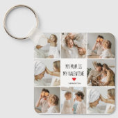 コラージュ写真 |私の母は私のバレンタインデーである キーホルダー (正面)