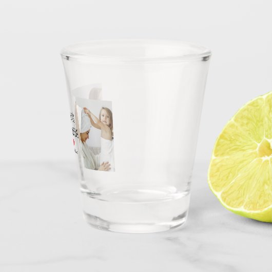 コラージュ写真 |私の母は私のバレンタインデーである ショットグラス (右)