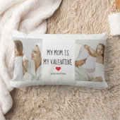 コラージュ写真 |私の母は私のバレンタインデーである ランバークッション (ブランケット)