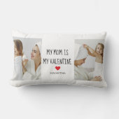コラージュ写真 |私の母は私のバレンタインデーである ランバークッション (正面)