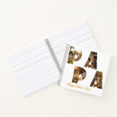 コラージュ切り出し文字PAPA I白 ノートブック (内部)