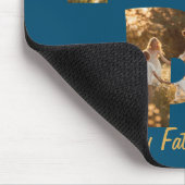 コラージュ切り出し文字PAPA I Blue マウスパッド (コーナー)