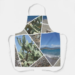 コラージュ地中海のデザイン エプロン