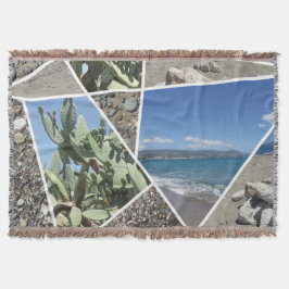 コラージュ地中海のデザイン スローブランケット