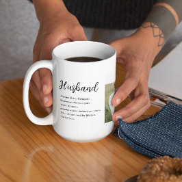 コラージュ夫婦の写真とロマンチックな夫ラブギフト コーヒーマグカップ