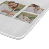 コラージュ夫婦の写真と素敵なロマンチックな妻のギフト カッティングボード (角)