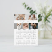 コラージュ家族の写真ハッピーニューイヤー2026カレンダー シーズンポストカード (スタンド正面)