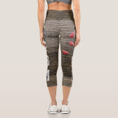 コラージュ家族の写真マウス写真を追加素朴木 カプリレギンス (裏面)